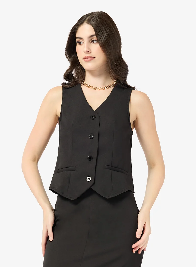 ELLA  Vest With Column Skirt Set for Women | Best Price UAE
